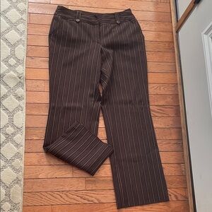 Worthington Black and Pink Pinstripe Pants